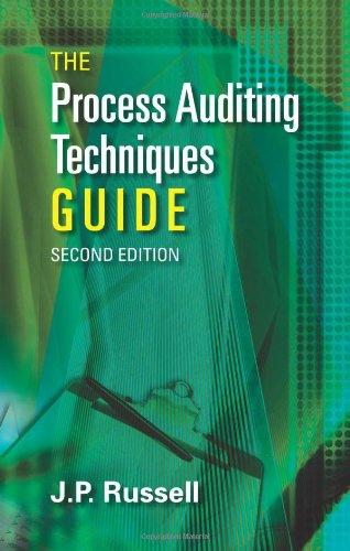 the process auditing and techniques guide 2nd edition j.p. russell 087389782x, 978-0873897822
