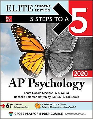 5 steps to a 5 ap psychology 2020 elite 2020 edition laura lincoln maitland 1260455874, 978-1260455878