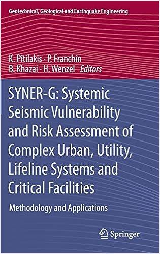syner g systemic seismic vulnerability and risk assessment of complex urban utility lifeline systems and