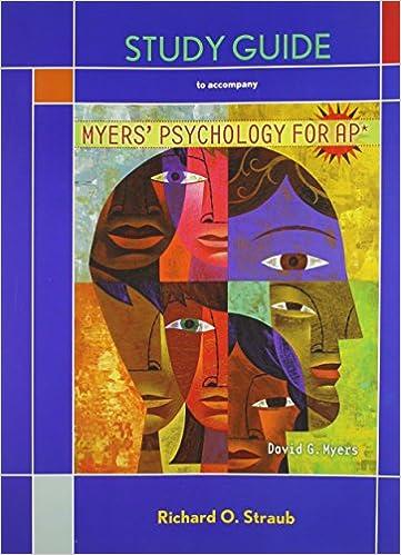 study guide myers psychology for ap 1st edition david g. myers 1429255439, 978-1429255431