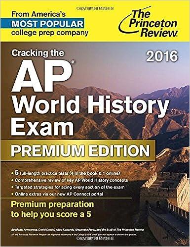 cracking the ap world history exam 2016 2016 edition the princeton review 101882328, 978-1101882320