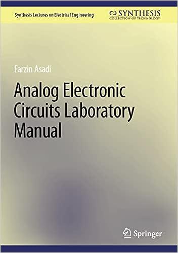 analog electronic circuits laboratory manual 1st edition farzin asadi 3031251210, 978-3031251214