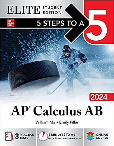 5 steps to a 5 ap calculus ab 2024 elite 2024 edition william ma, emily pillar 1265352844, 978-1265352844