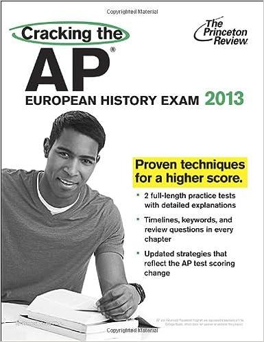 cracking the ap european history exam 2013 2013 edition the princeton review 0307944891, 978-0307944894