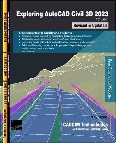 exploring autocad civil 3d 2023 12th edition cadcim technologies 1640571507, 978-1640571501