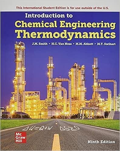 introduction to chemical engineering thermodynamics 9th edition j.m. smith, michael abbott mark swihart