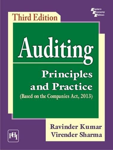auditing principles and practice 3rd edition kumar and sharma 8120350987, 9788120350984