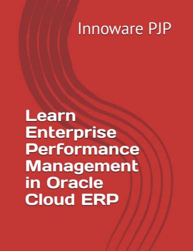 learn enterprise performance management in oracle cloud erp 1st edition innoware pjp b0bxnjt9ty,