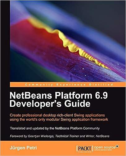 netbeans platform 6.9 developers guide 1st edition jürgen petri 1849511764, 978-1849511766