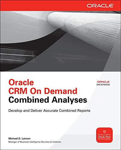 oracle crm on demand combined analyses 1st edition michael lairson 0071745386, 978-0071745383