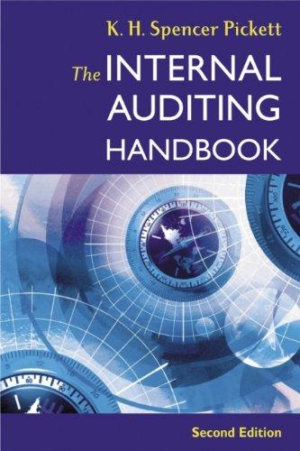 the internal auditing handbook 2nd edition k. h. spencer pickett 0470848634, 978-0470848630