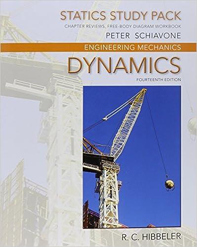 statics study pack for engineering mechanics dynamics 14th edition russell hibbeler 0134056396, 978-0134056395