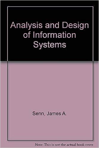 analysis and design of information systems 1st edition james a senn 0070562210, 978-0070562219