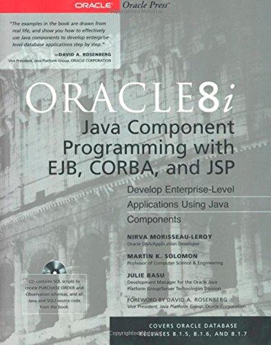 oracle8i java component programming with ejb corba and jsp 1st edition nirva morisseau-leroy, martin k.