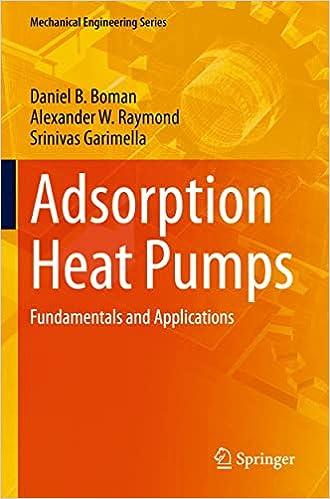 adsorption heat pumps fundamentals and applications mechanical engineering series 1st edition daniel b.