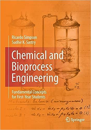 chemical and bioprocess engineering fundamental concepts for first year students 1st edition ricardo simpson,