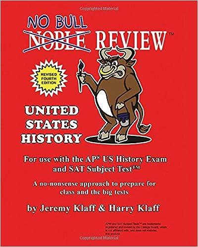 no bull review for use with the ap us history exam and sat subject 4th edition jeremy klaff, harry klaff