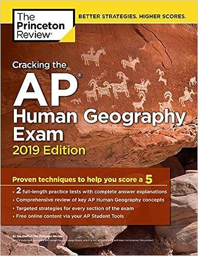 cracking the ap human geography exam 2019 edition 2019 edition the princeton review 1524758078, 978-1524758073