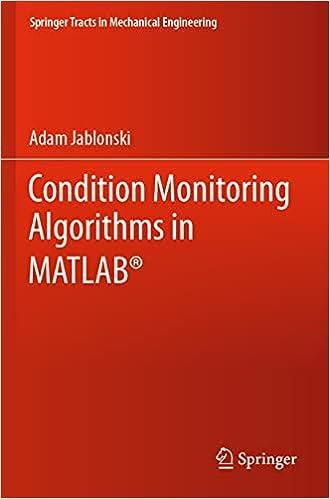 condition monitoring algorithms in matlab springer tracts in mechanical engineering 1st edition adam