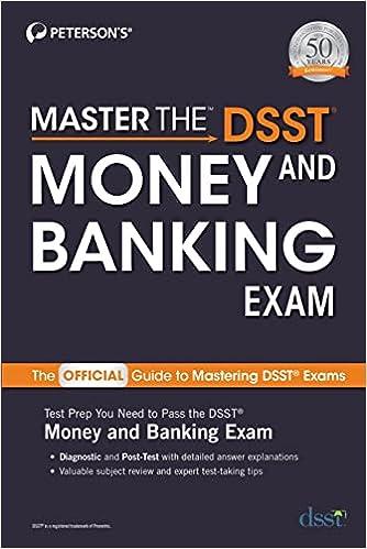 master the dsst money and banking exam 1st edition pearson's 0768944643, 978-0768944648