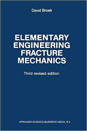 elementary engineering fracture mechanics 3rd edition david broek 9401183708, 978-9401183703