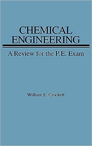 chemical engineering review for pe exam 1st edition william e. crockett 047187874x, 978-0471878742