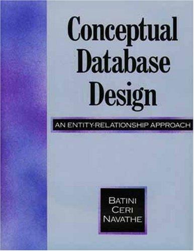 conceptual database design an entity relationship approach 1st edition carol batini, stefano ceri, shamkant