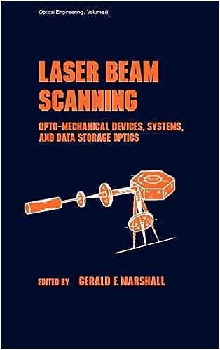 laser beam scanning opto mechanical devices systems and data storage optics 1st edition gerald f. marshall