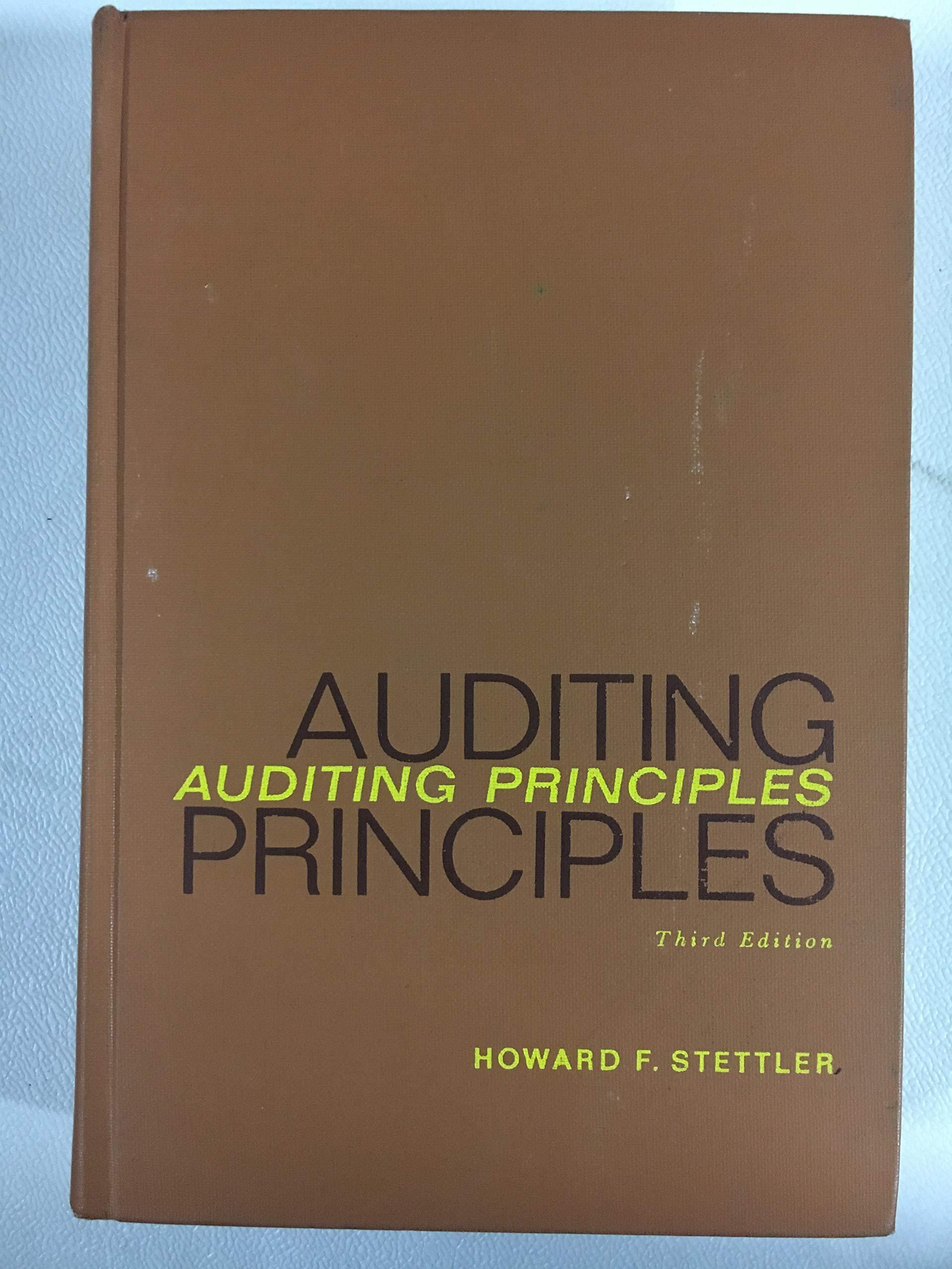 auditing principles 3rd edition howard f. stettler 0130521183, 9780130521187