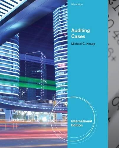 contemporary auditing real issues and cases 9th international edition michael chris knapp 1133187900,