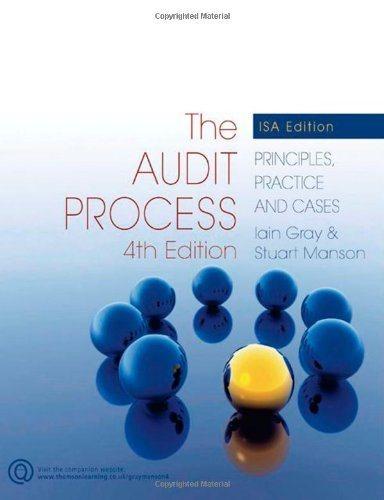 the audit process principles practice and cases 4th isa edition iain gray, stuart manson, 1844806782,