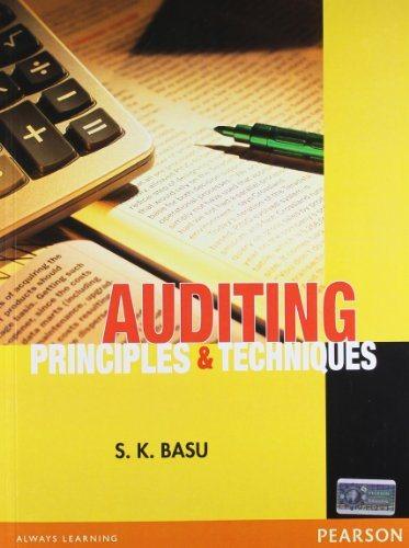 auditing principles and techniques 1st edition sanjib kumar basu, andrei alexandrescu 8177581783,