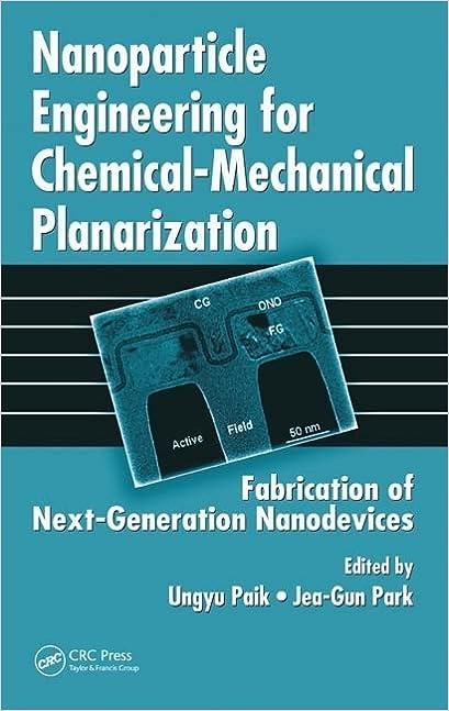 nanoparticle engineering for chemical mechanical planarization fabrication of next generation nanodevices 1st