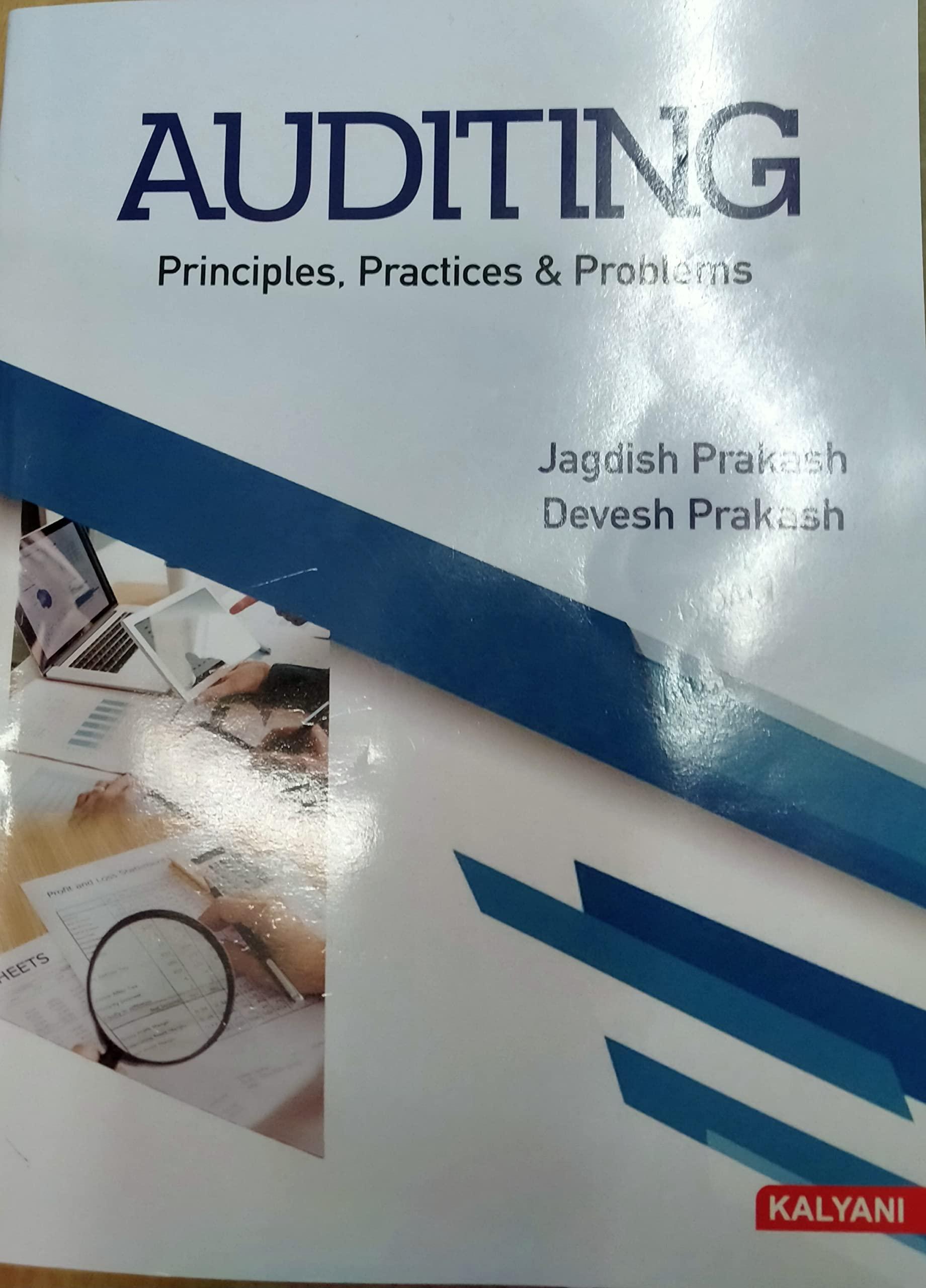 auditing principles practice and problems 1st edition jagdish prakash 9327244745, 978-9327244748