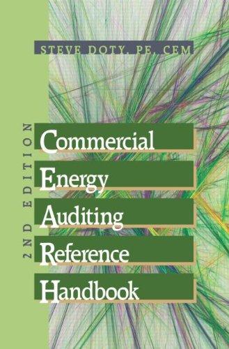 commercial energy auditing reference handbook 2nd edition steve doty 1439851972, 978-1439851975