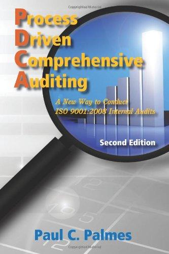 process driven comprehensive auditing a new way to conduct iso 9001 2008 internal audits 2nd edition paul c.