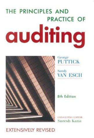 the principles and practice of auditing 8th edition george puttick, sandra van esch 0702156914, 978-0702156915