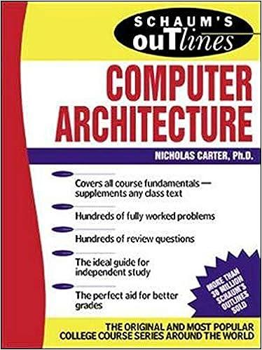 schaums outline of computer architecture 1st edition nick carter 007136207x, 978-0071362078