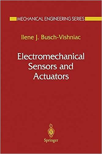 electromechanical sensors and actuators 1st edition ilene j. busch-vishniac 1461271428, 978-1461271420