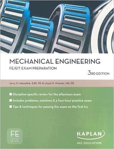 mechanical engineering fe eit exam prep 3rd edition jerry hamelink, lloyd m polentz 1427761159, 978-1427761156