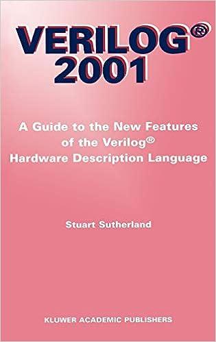 verilog 2001 a guide to the new features of the verilog hardware description language 2001 edition stuart
