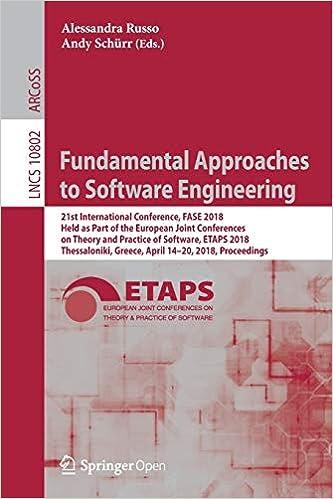 fundamental approaches to software engineering 1st edition alessandra russo, andy schürr 3319893629,