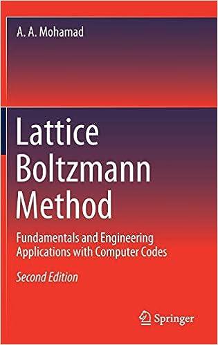 lattice boltzmann method fundamentals and engineering applications with computer codes 2nd edition a. a.