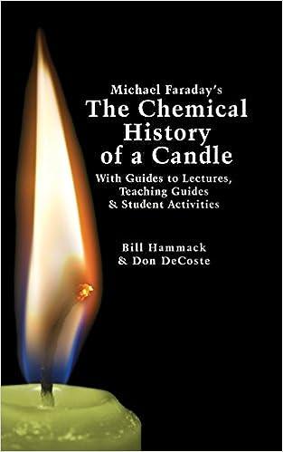 michael faradays the chemical history of a candle with guides to lectures teaching guides and student