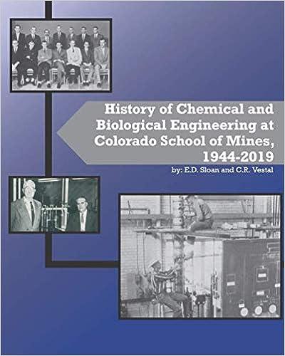 history of chemical and biological engineering at colorado school of mines 1944 to 2019 1st edition e. d.