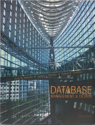 database management and design 3rd edition gary w. hansen 0536743223, 978-0536743220