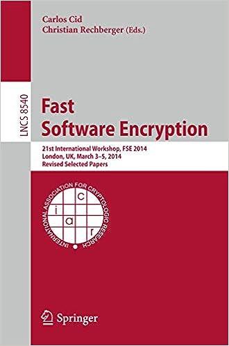 fast software encryption 1st edition carlos cid , christian rechberger 3662467054, 978-3662467053