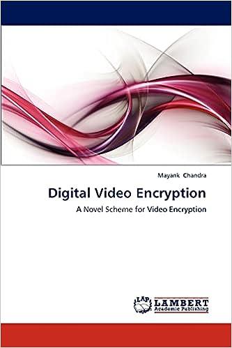 digital video encryption 1st edition mayank chandra 3659187909, 978-3659187902