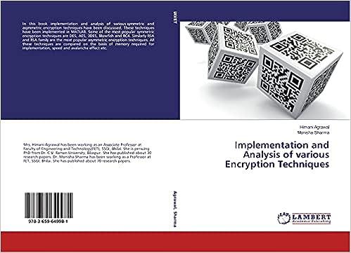 implementation and analysis of various encryption techniques 1st edition agrawal himani , sharma monisha
