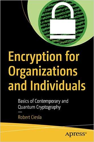 encryption for organizations and individuals 1st edition robert ciesla 1484260554, 978-1484260555